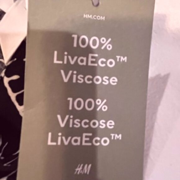 H&M Long-Sleeved Button-Down Paisley Shirt Dress - SMALL - NWT - Picture 9 of 10